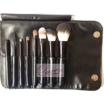 Ferramentas de maquiagem 8pcs Black Cosmetic Brush Set with Bag